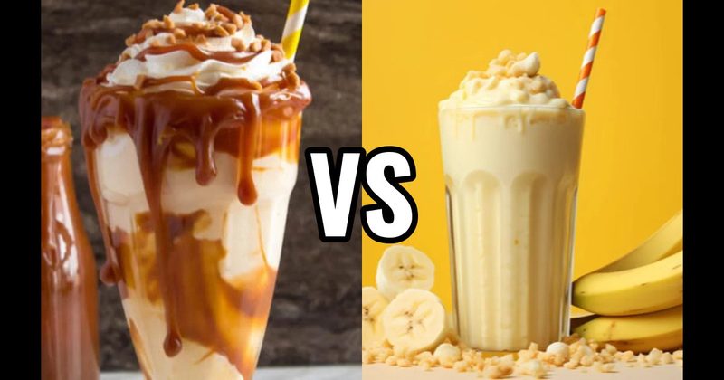 Banana Milkshake vs. Salted Caramel Milkshake