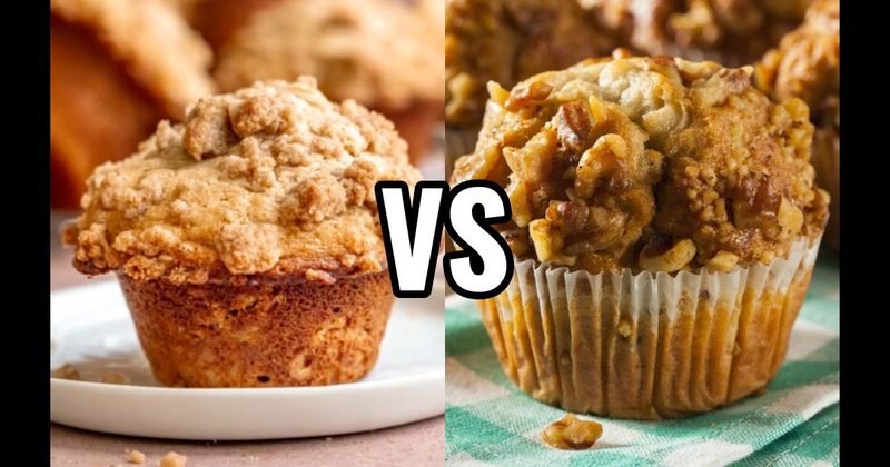 Banana Nut Muffin vs. Cinnamon Streusel Muffin