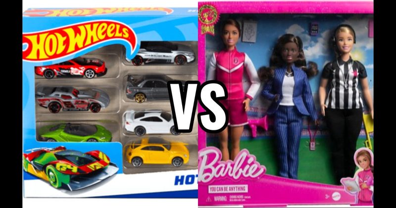 Barbie Dolls vs. Hot Wheels Cars