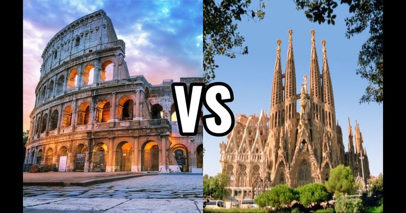 Barcelona, Spain vs. Rome, Italy