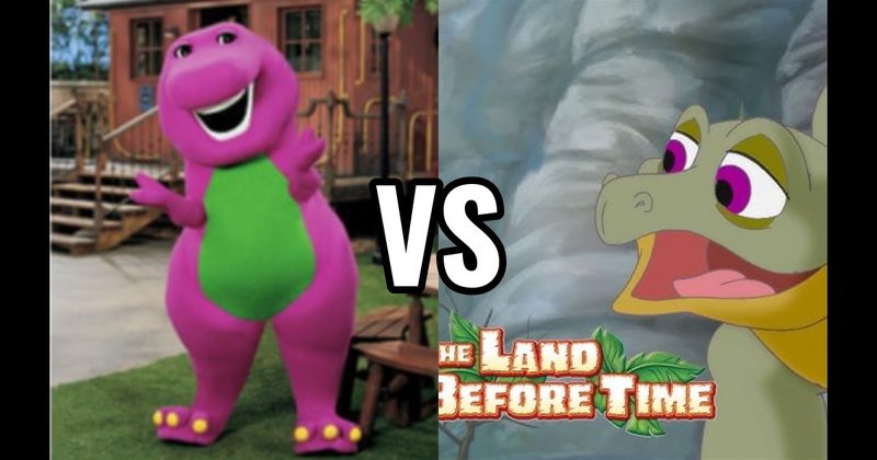 Barney vs. Spike (Land Before Time)