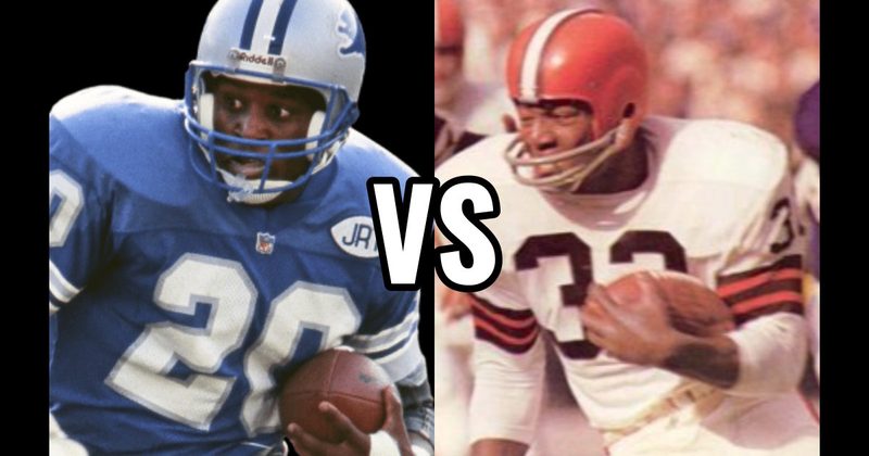 Barry Sanders vs. Jim Brown