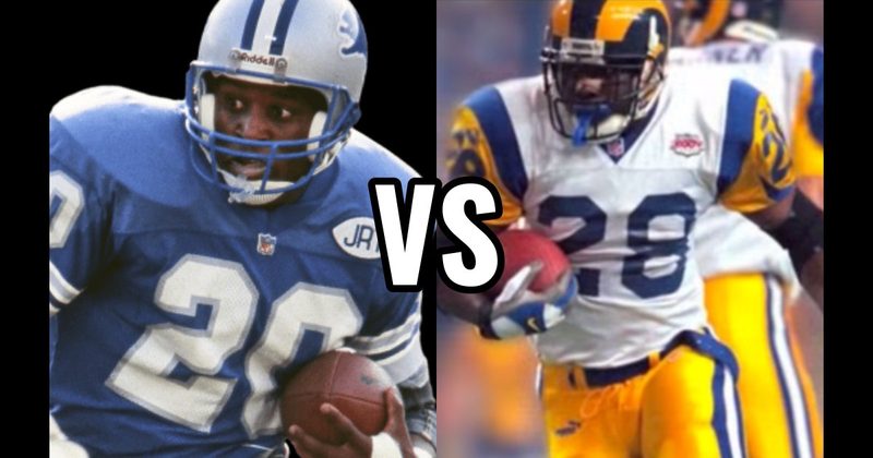 Barry Sanders vs. Marshall Faulk