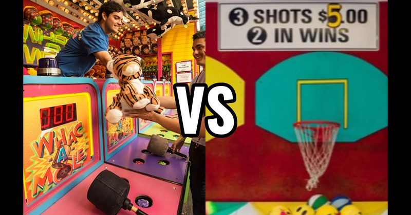 Basketball Toss vs. Whac-A-Mole