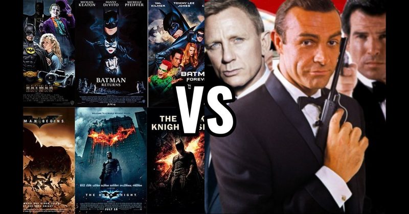 Batman Movies vs. James Bond Movies