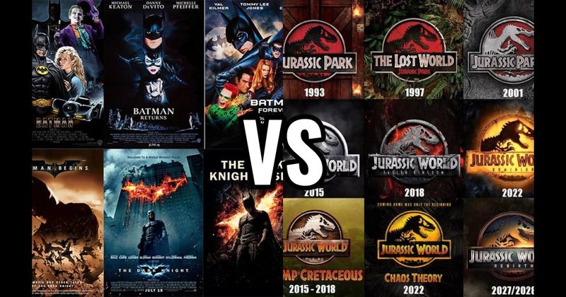 Batman Movies vs. Jurassic Park Movies