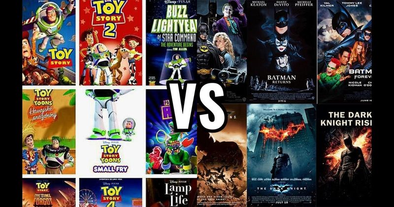 Batman Movies vs. Toy Story  Movies