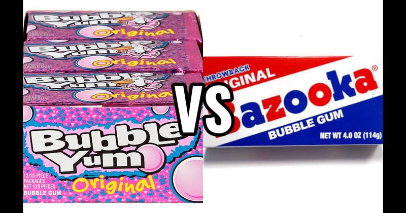 Bazooka vs. Bubble Yum