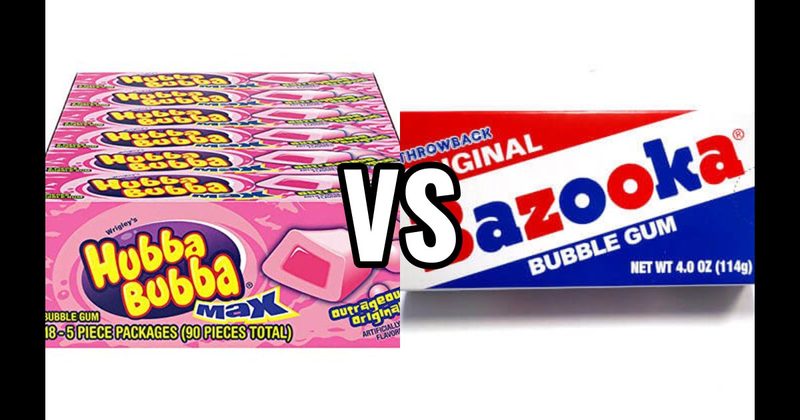 Bazooka vs. Hubba Bubba