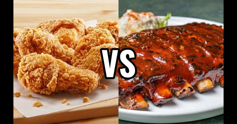 BBQ Ribs vs. Fried Chicken