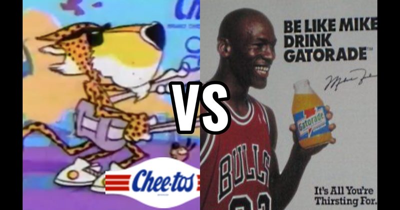 Chester Cheetah (Cheetos) vs. “Be Like Mike” (Gatorade)