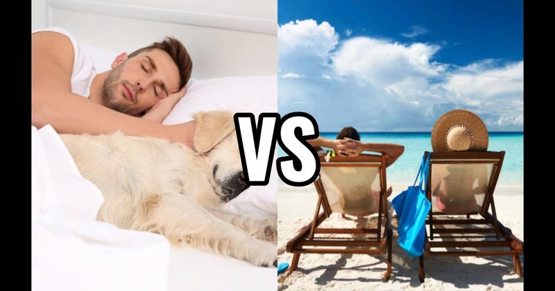 Beach Day vs. Sleeping In