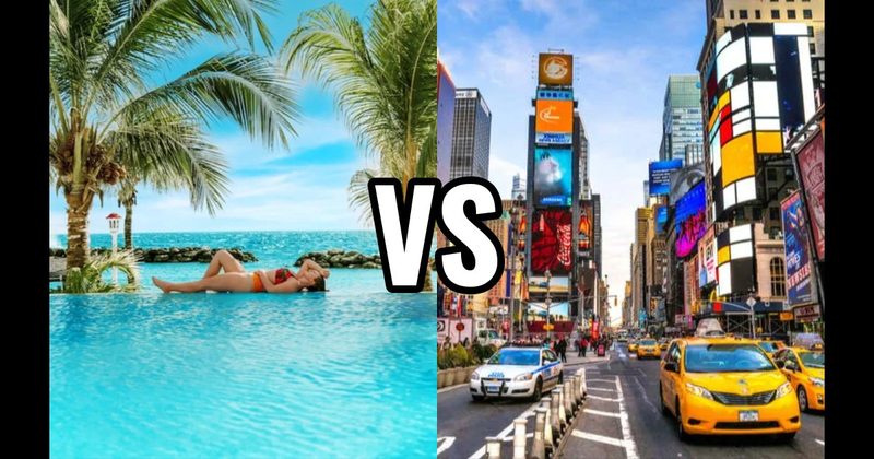 Beach Resort vs. Big-City Getaway