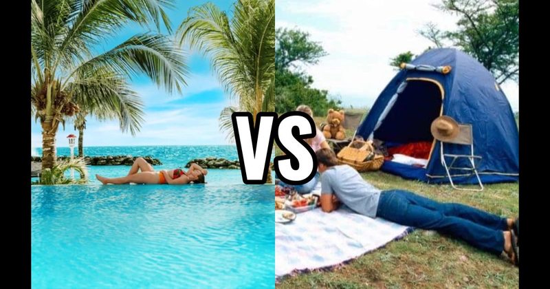 Beach Resort vs. Camping Trip