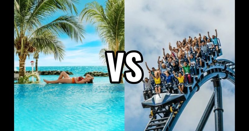 Beach Resort vs. Theme Park Trip