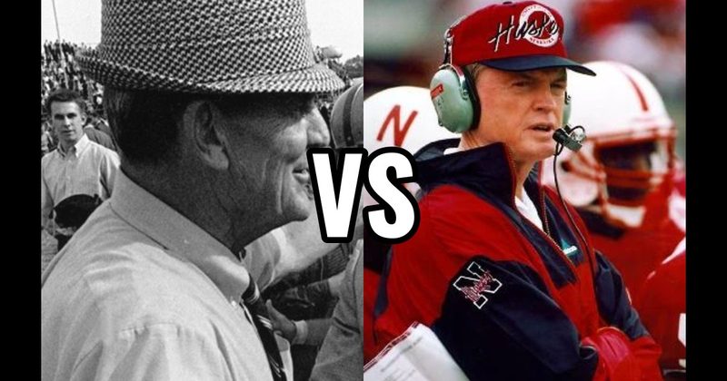 Bear Bryant vs. Tom Osborne