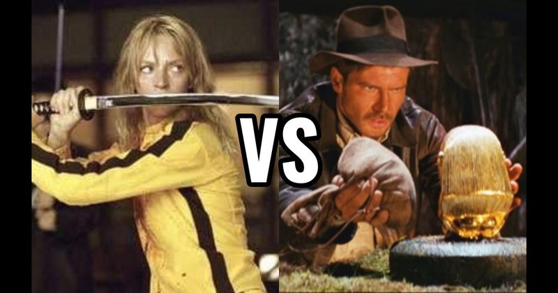 Beatrix Kiddo (Kill Bill)  vs. Indiana Jones (Raiders of the Lost Ark)