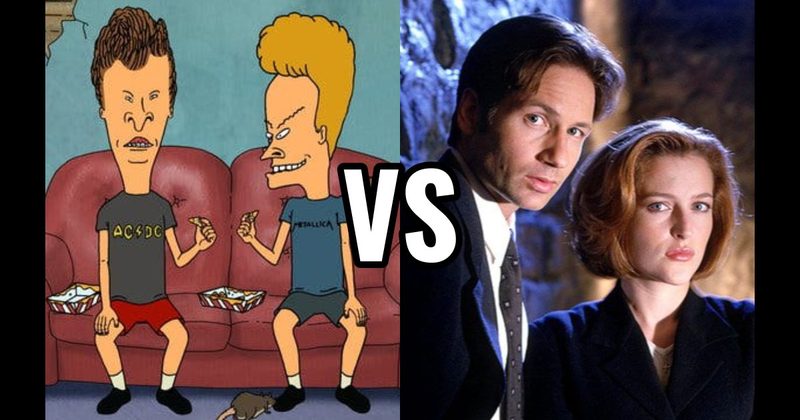 Beavis & Butt-Head (Beavis and Butt-Head) vs. Mulder & Scully (The X-Files)