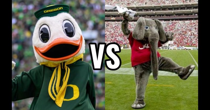 Big Al (Alabama Crimson Tide) vs. The Oregon Duck (Oregon Ducks)