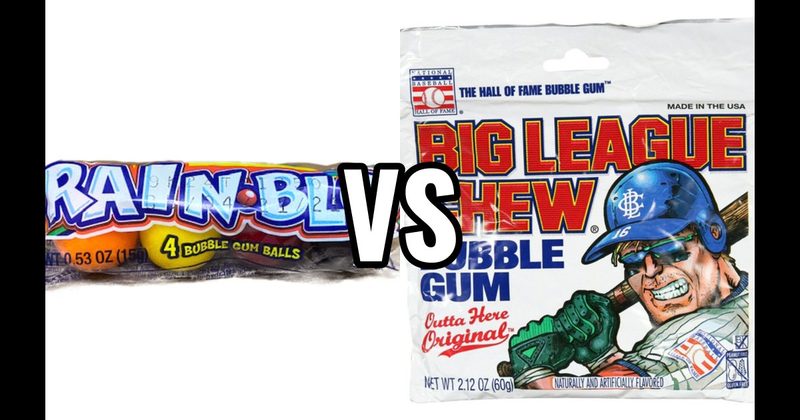 Big League Chew vs. Rain-Blo