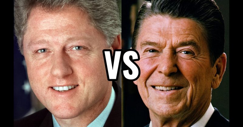 Bill Clinton vs. Ronald Reagan