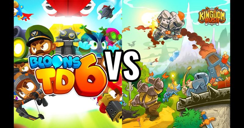 Bloons TD 6	 vs. Kingdom Rush