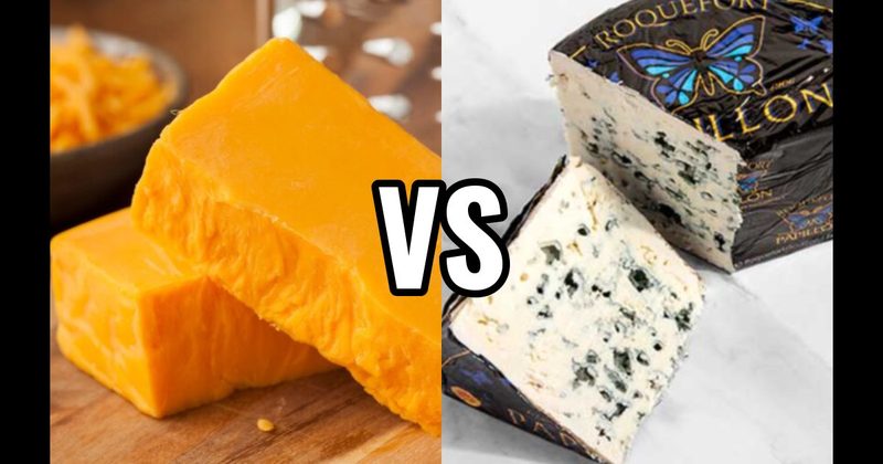 Blue Cheese vs. Cheddar Cheese
