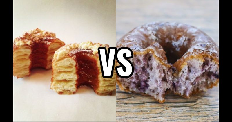 Blueberry Cake Donut vs. Cronut