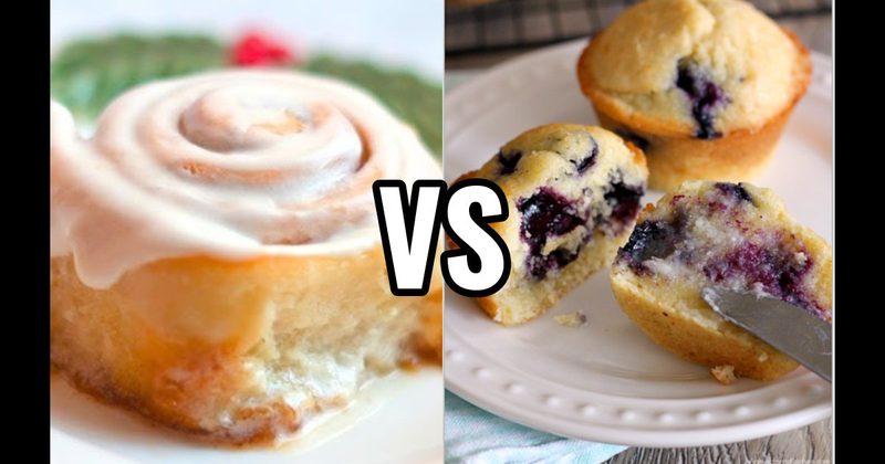Blueberry Muffin vs. Cinnamon Roll