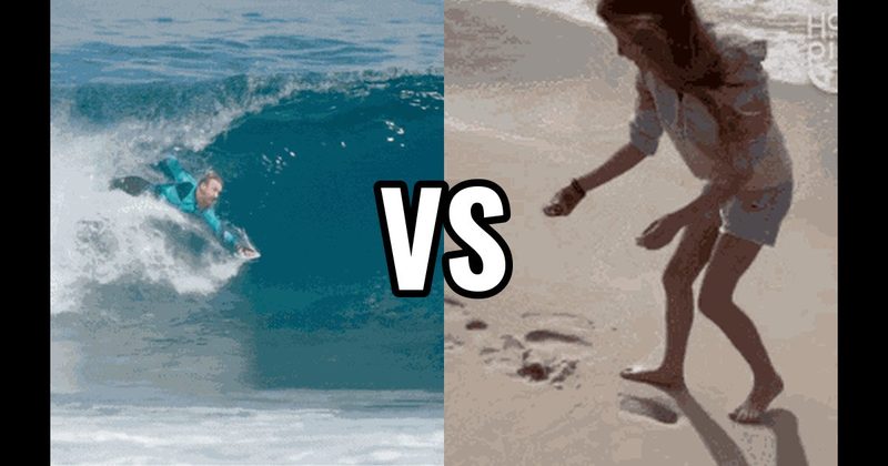 Body Surf vs. Hunt for Seashells