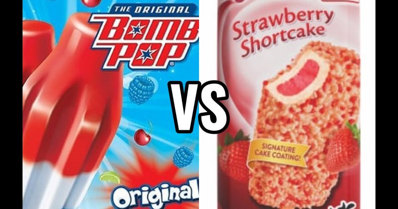Bomb Pop vs. Strawberry Shortcake Bar