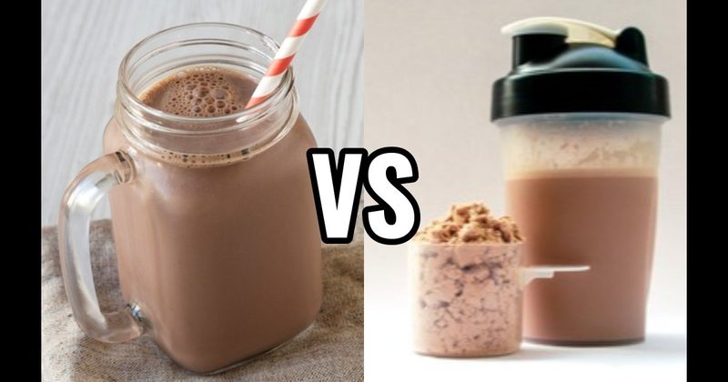 Breakfast Shake vs. Chocolate Milk