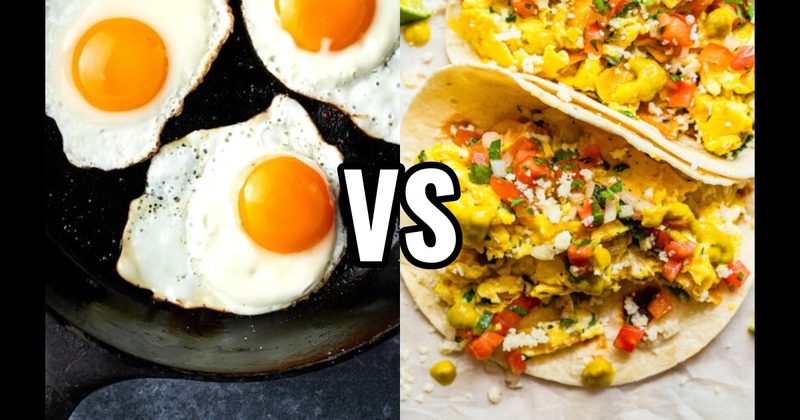 Breakfast Taco vs. Eggs