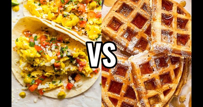 Breakfast Taco vs. Waffles