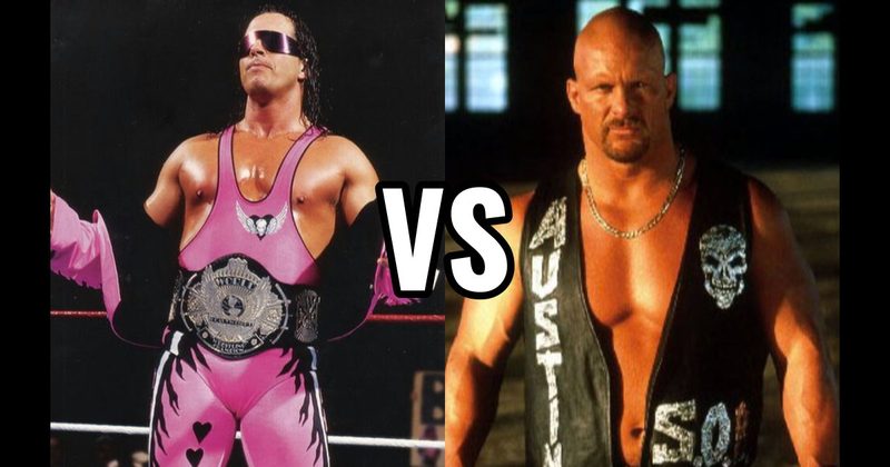 "Stone Cold" Steve Austin vs. Bret "The Hitman" Hart