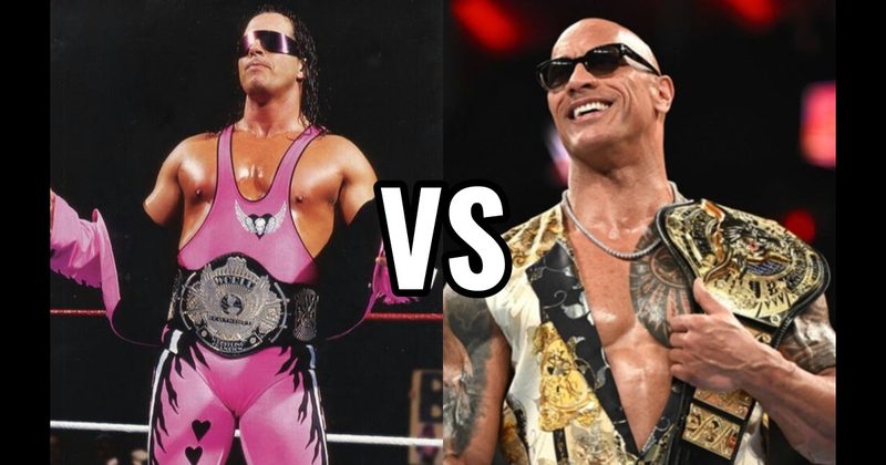 Bret "The Hitman" Hart vs. The Rock