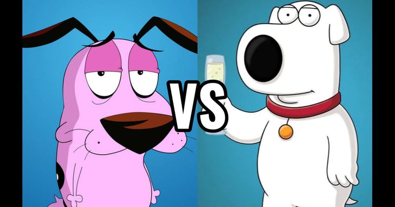 Brian Griffin (Family Guy) vs. Courage the Cowardly Dog