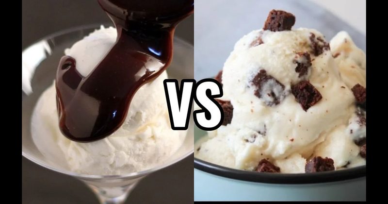 Brownie Pieces vs. Hot Fudge