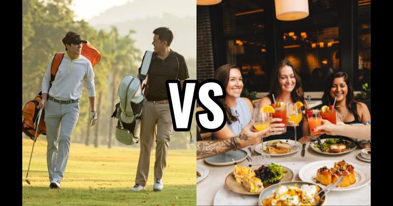 Brunch with Friends vs. Golf