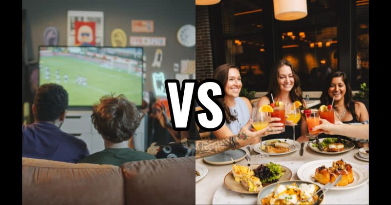 Brunch with Friends vs. Watching Live Sports
