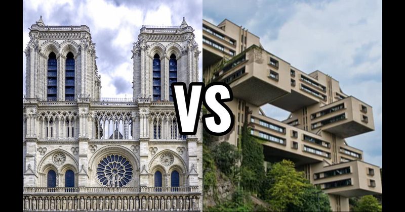 Brutalism vs. Gothic