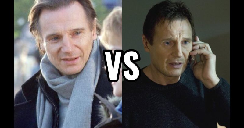 Bryan Mills in Taken vs. Daniel in Love Actually
