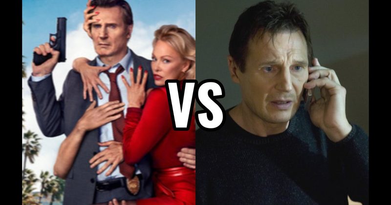 Bryan Mills in Taken vs. Frank Drebin Jr. in The Naked Gun 2025