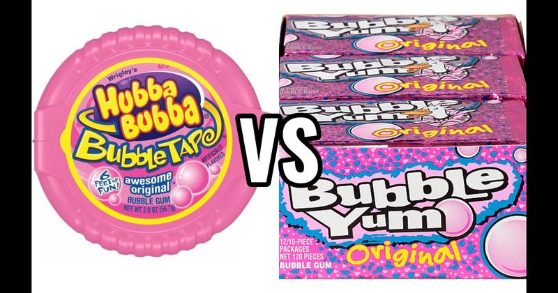 Bubble Tape vs. Bubble Yum