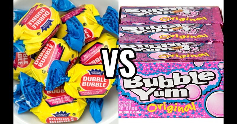 Bubble Yum vs. Double Bubble