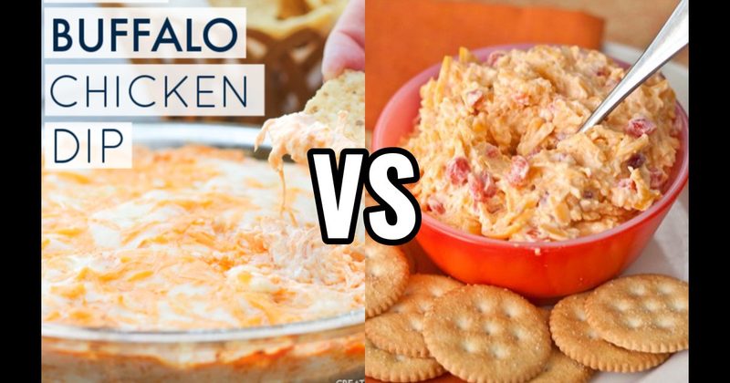 Buffalo Chicken Dip vs. Pimento Cheese