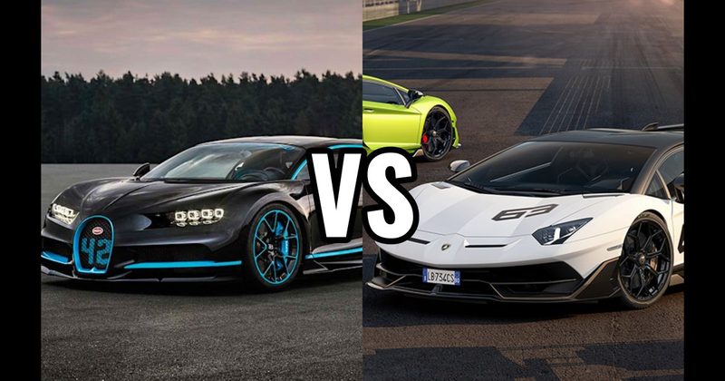Bugatti Veyron vs. Lamborghini Aventador