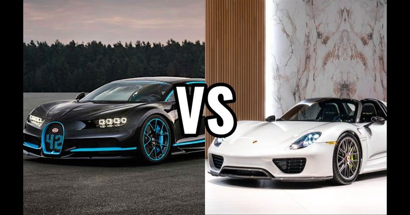 Bugatti Veyron vs. Porsche 918 Spyder