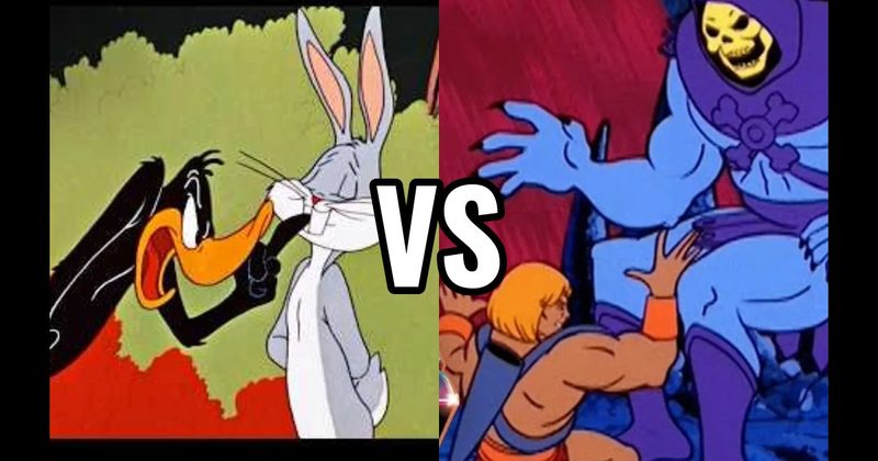Bugs Bunny vs. Daffy Duck (Looney Tunes) vs. He-Man vs. Skeletor (Masters of the Universe)