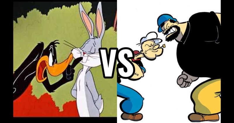 Bugs Bunny vs. Daffy Duck (Looney Tunes) vs. Popeye vs. Bluto (Popeye)